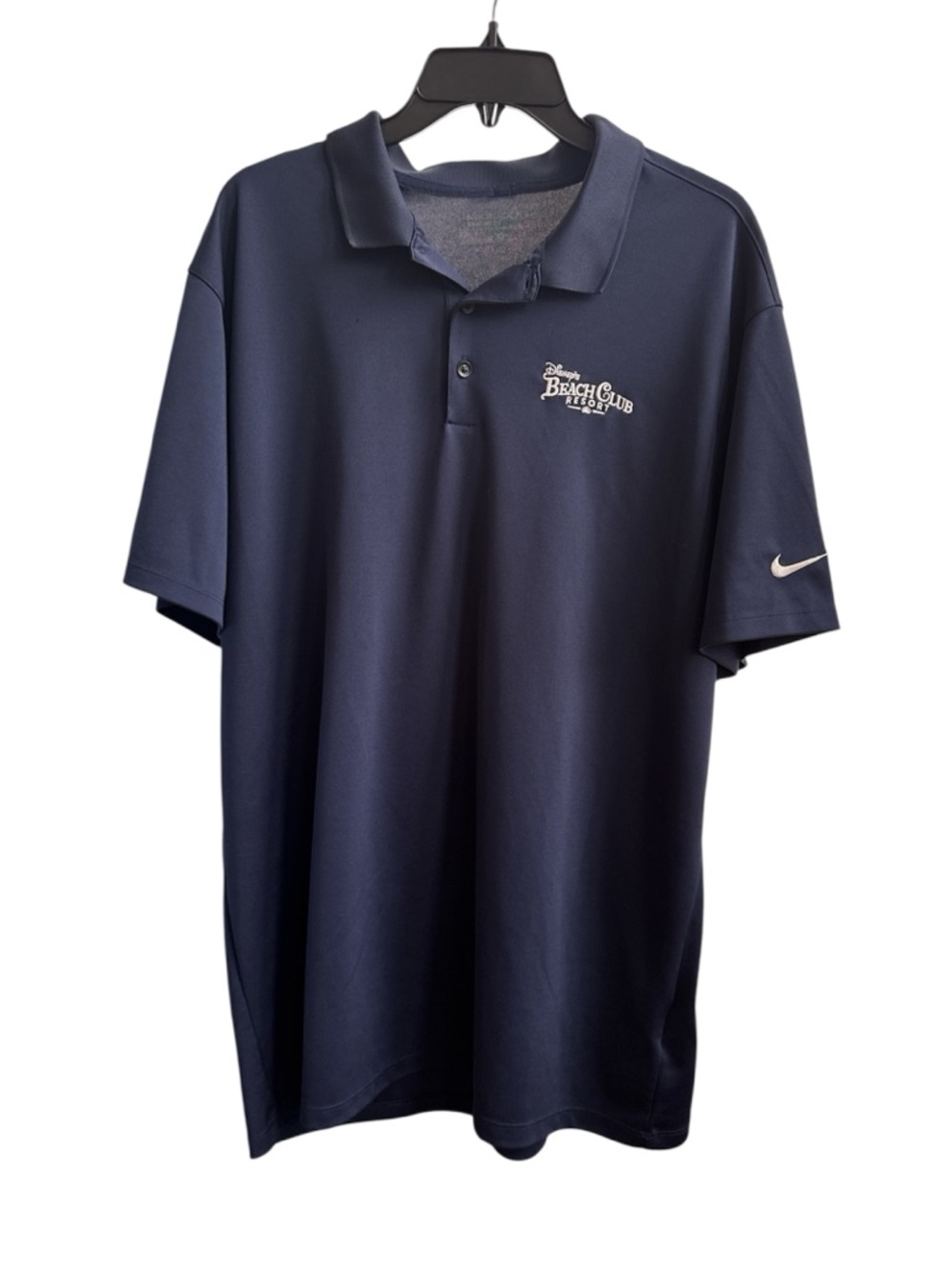 Disney Beach Club Resort Men's Polo XL Navy Blue Nike Performance Golf